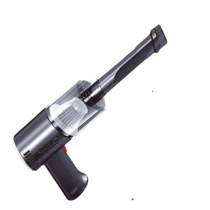 Aspirator Portabil Auto, Kadeny, Tip Pistol K7A, Pentru Casa si Masina, Cablu Auto, 36 x 17 cm, Negru