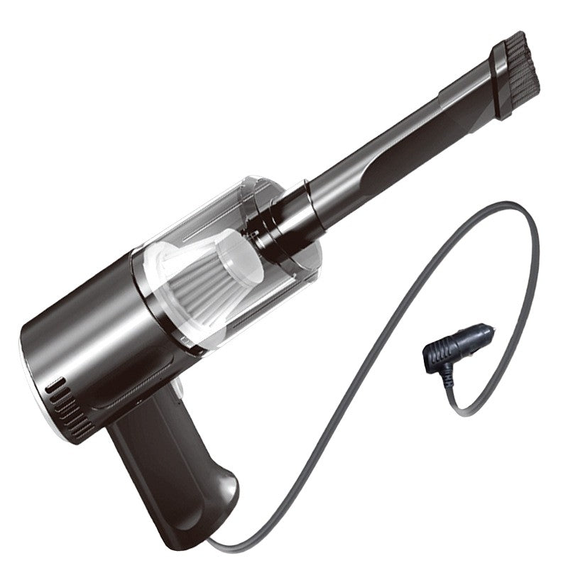 Aspirator Portabil Auto, Kadeny, Tip Pistol K7A, Pentru Casa si Masina, Cablu Auto, 36 x 17 cm, Negru