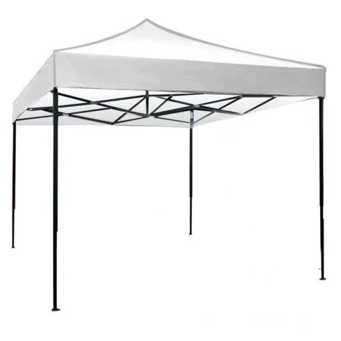 Cort pliabil pentru Evenimente, cadru metalic pentru curte si gradina, 2x2 m, Alb, Kaveny