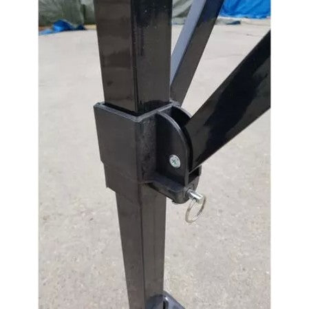 Cort pliabil pentru Evenimente, cadru metalic pentru curte si gradina, 2x2 m, Alb, Kaveny