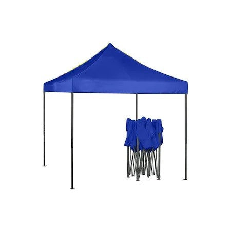 Cort pliabil pentru Evenimente, cadru metalic pentru curte si gradina, 2x2 m, Albastru, Kadeny