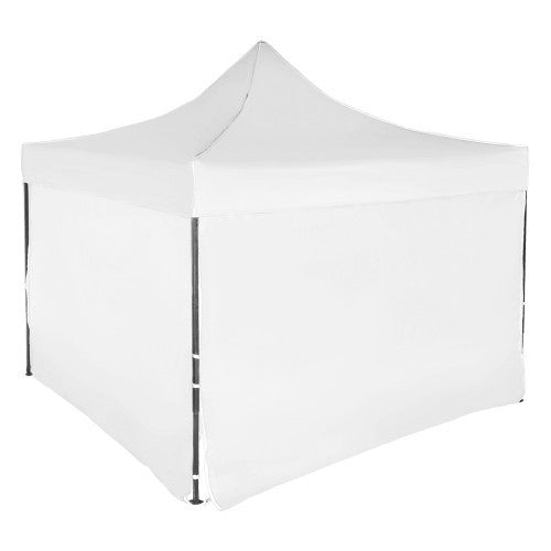 Cort pliabil pentru Evenimente Kadeny, cadru metalic pentru curte si gradina, pereti laterali, 300 x 450 cm, Alb