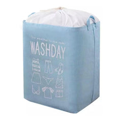 Cos de rufe, Kadeny, 72 L, Textil, 30x40x60 cm, Albastru, Cu imprimeu