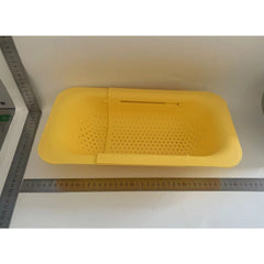 Cos pentru Scurgere Chiuveta de Bucatarie, Kadeny, Plastic, Telescopic, 36x20x5 cm, Galben