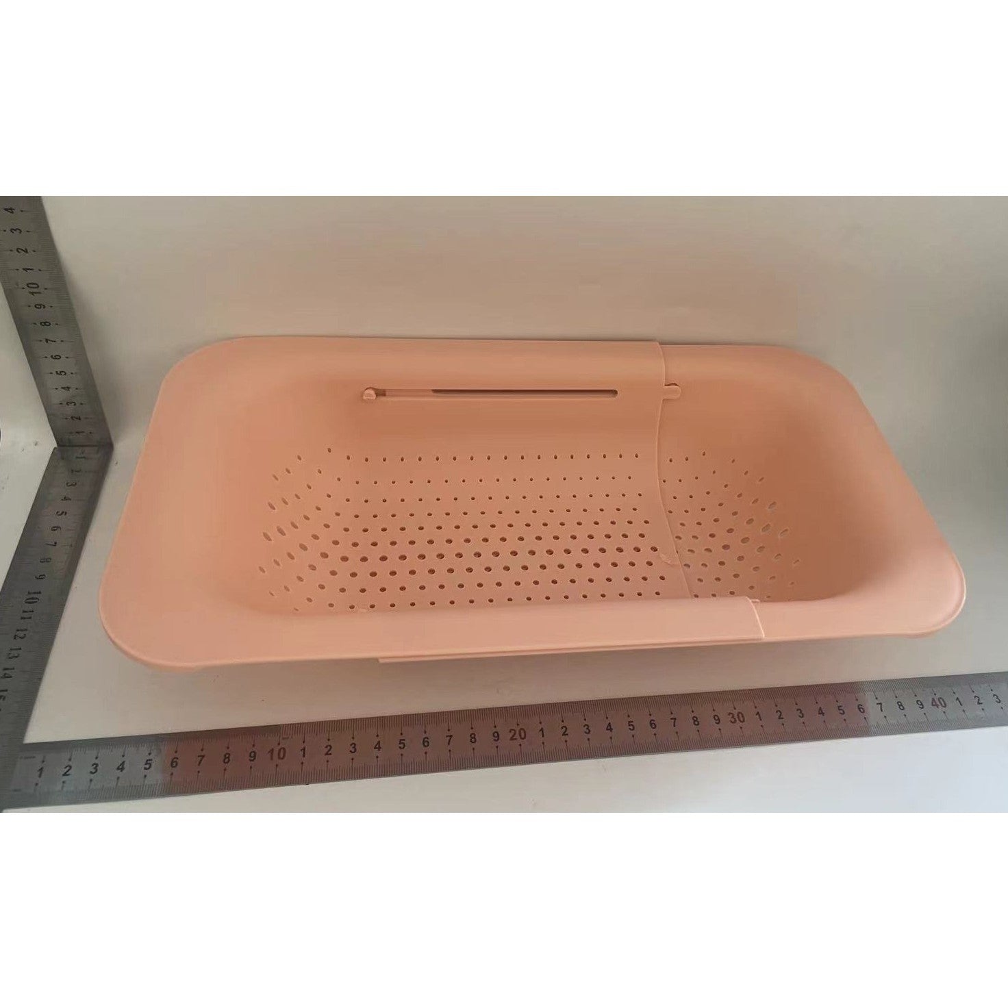 Cos pentru Scurgere Chiuveta de Bucatarie, Kadeny, Plastic, Telescopic, 36x20x5 cm, Roz