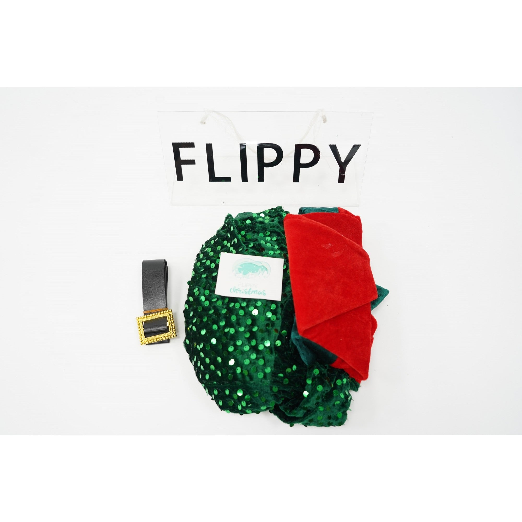 Costum Craciun, Kadeny, Spiridus, rosu,  10 - 13 ani, catifea