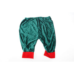 Costum Craciun, Kadeny, Spiridus, rosu-verde, 7 - 9 ani, catifea