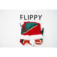 Costum Craciun pentru Fetite, Kadeny, Spiridus, rosu, 4 - 6 ani, catifea