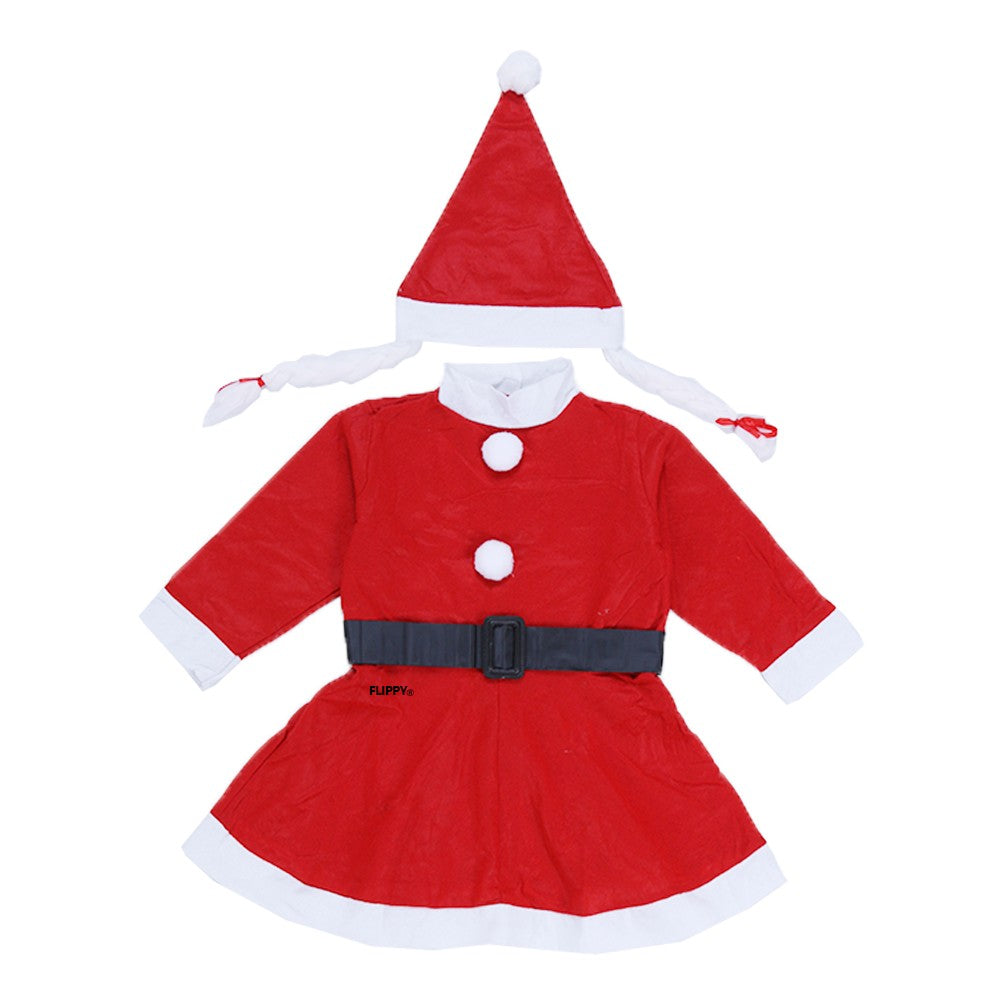 Costum Craciunita Kaveny® Fata, 1-3 ani, 3 piese, Polar