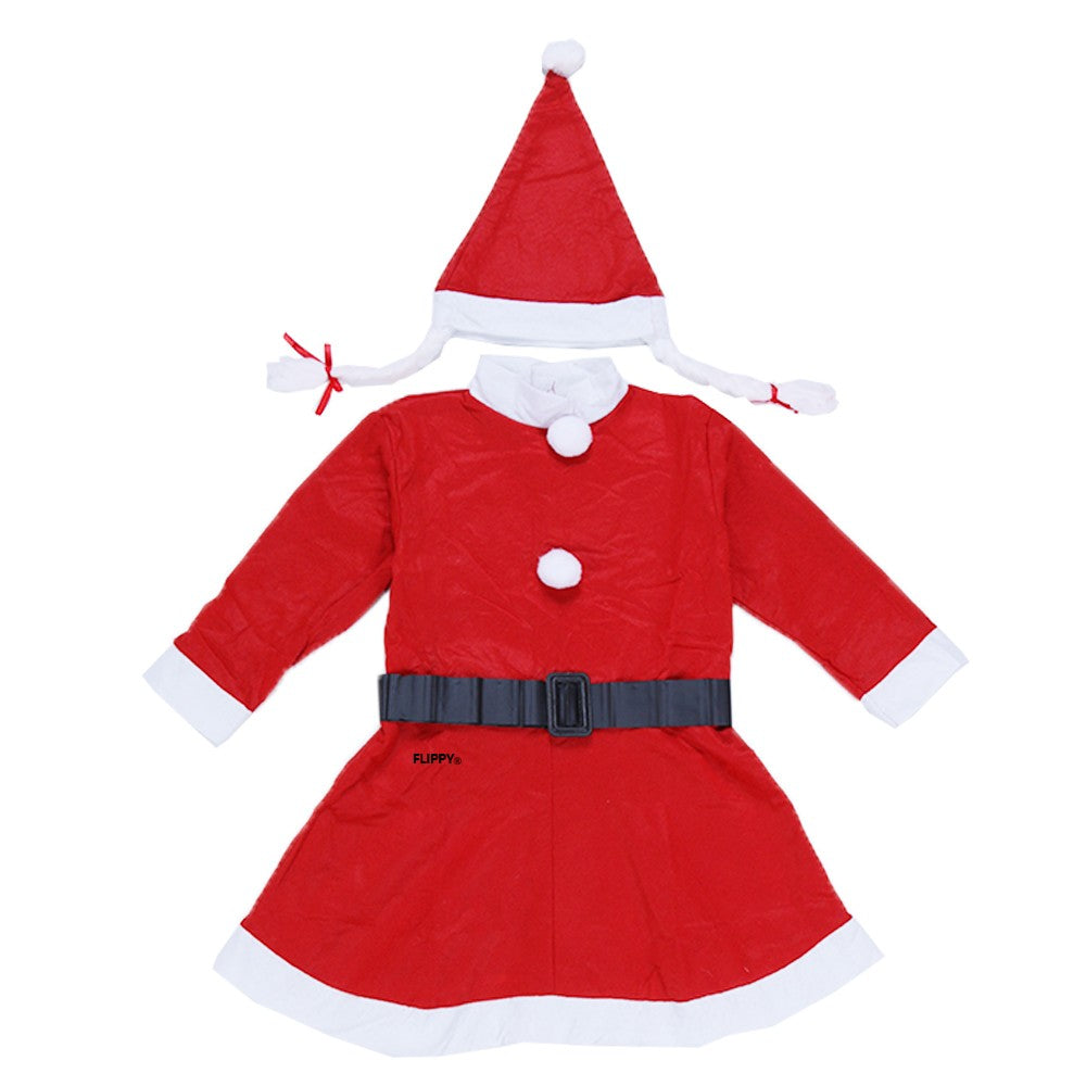 Costum Craciunita Kadeny® Fata, 4-6 ani, 3 piese, Polar