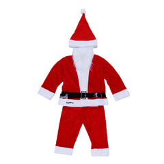 Costum Mos Craciun Kadeny® Baiat, 1-3 ani, 5 piese, aproximativ 63 cm, Catifea