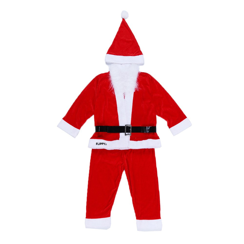 Costum Mos Craciun Kadeny® Baiat, 4-6 ani, 5 piese, Catifea