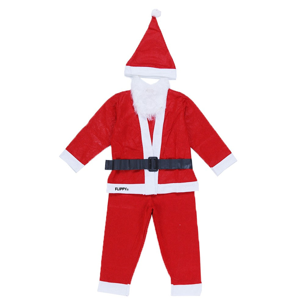 Costum Mos Craciun Kadeny® Baiat, 4-6 ani, 5 piese, Polar