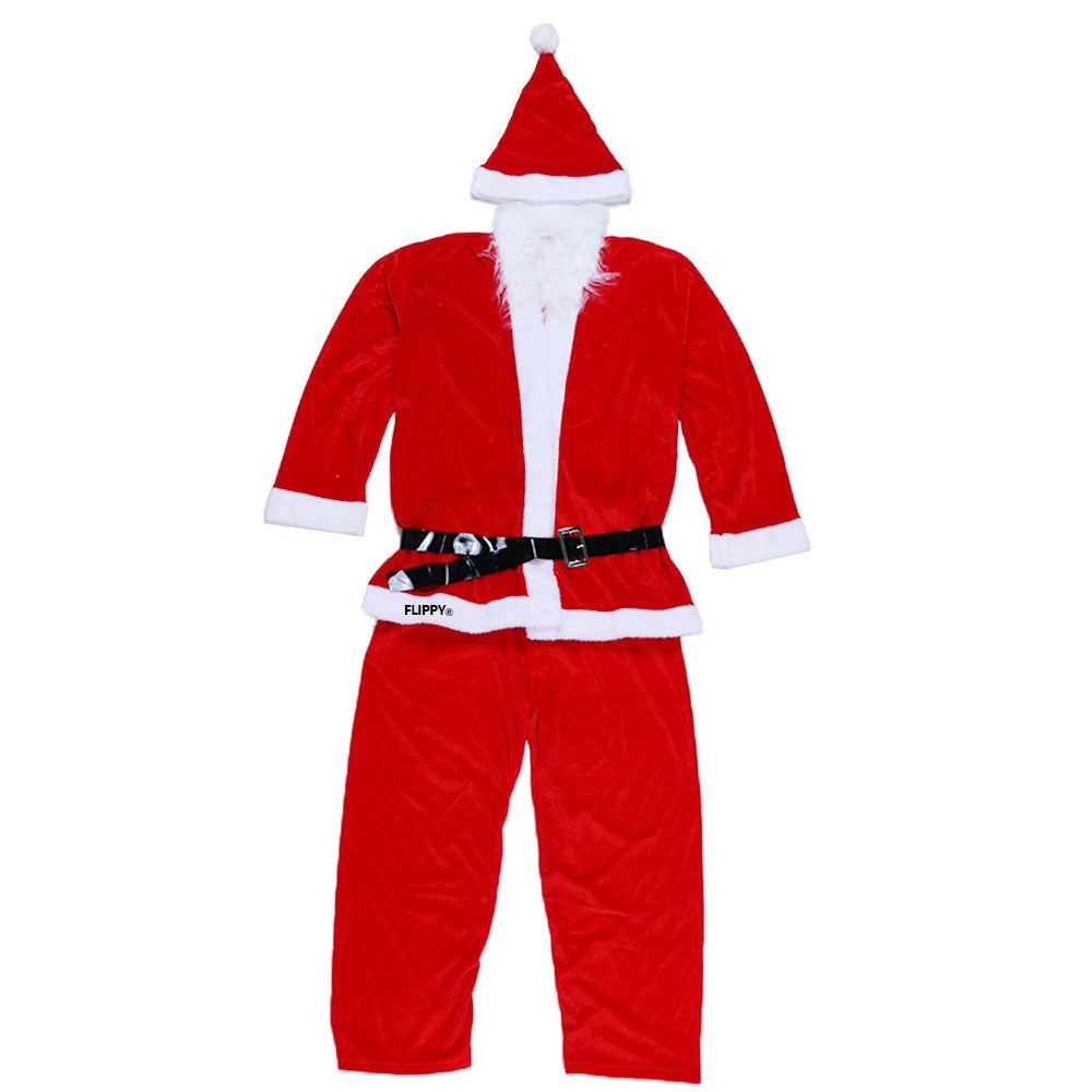 Costum Mos Craciun Kadeny® Barbat, Adult, 5 piese, Catifea