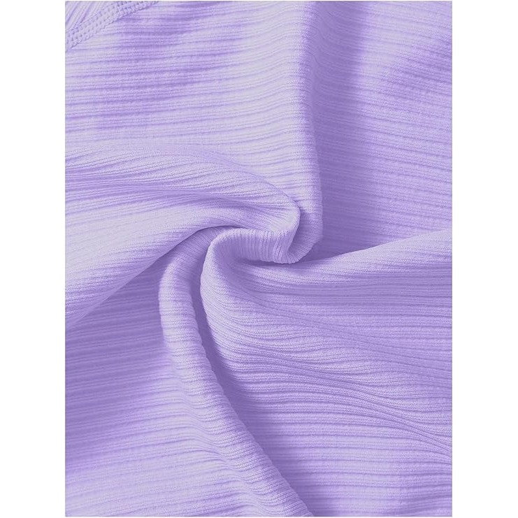 Costum pentru Fitness/Yoga, Kadeny, pentru Femei, Material Elastic, Spandex, Talie Inalta, Mov, Marime L