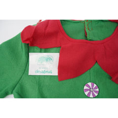 Costum Spiridus, Kadeny, Baieti, 4-6 ani, Verde, Poliester