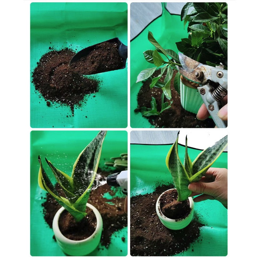 Covoras de Gradinarit, Kadeny, pentru Cultivarea Plantelor si Schimbarea Solului, din Panza Ingrosata, 50x50 cm, Pliabil, Verde