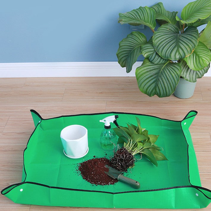 Covoras de Gradinarit, Kadeny, pentru Cultivarea Plantelor si Schimbarea Solului, din Panza Ingrosata, 50x50 cm, Pliabil, Verde