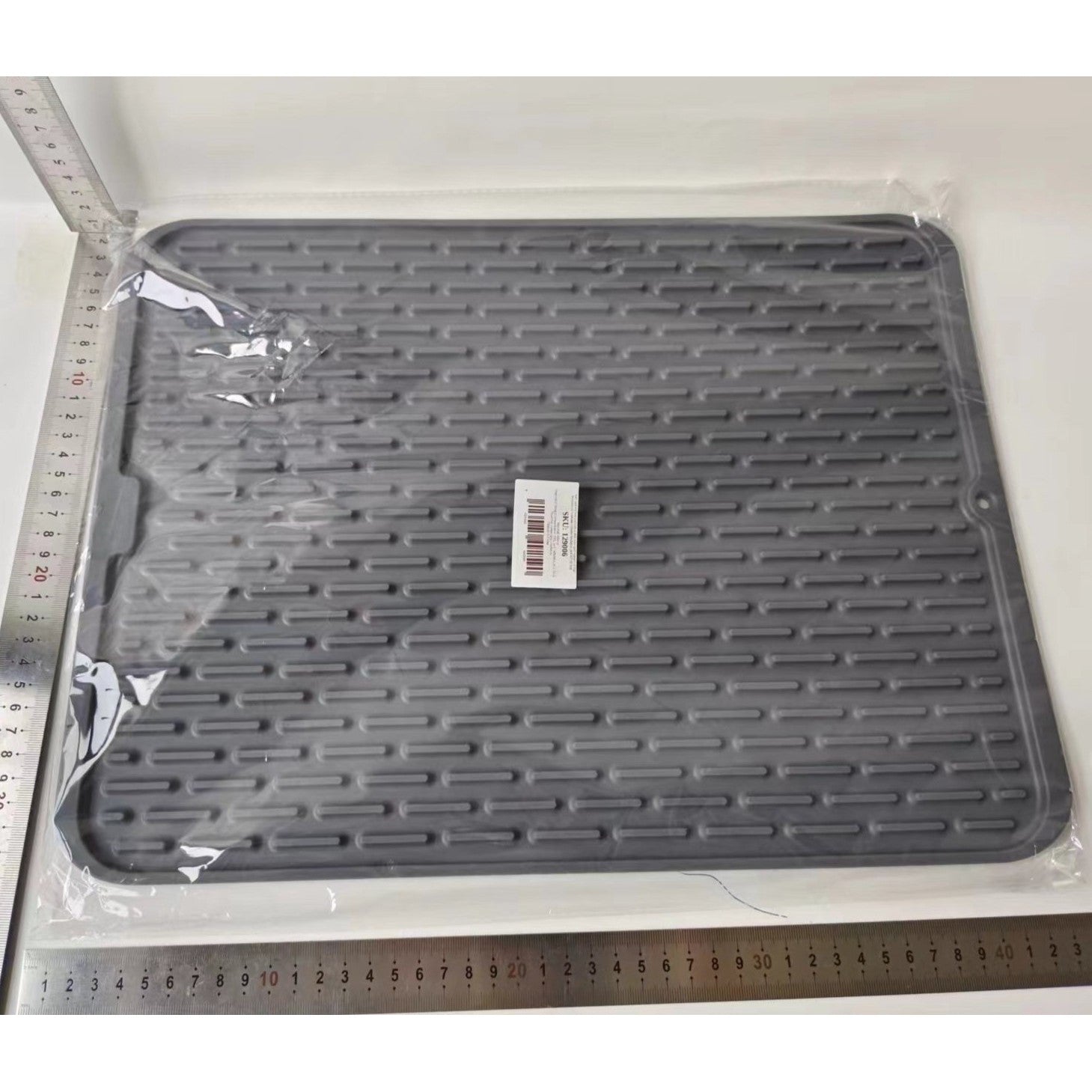 Covoras din Silicon pentru Scurgere Vase, Kadeny, Uz Casnic, Rezistent la Temperaturi Ridicate, Izolator, 43x32.5 cm, Negru