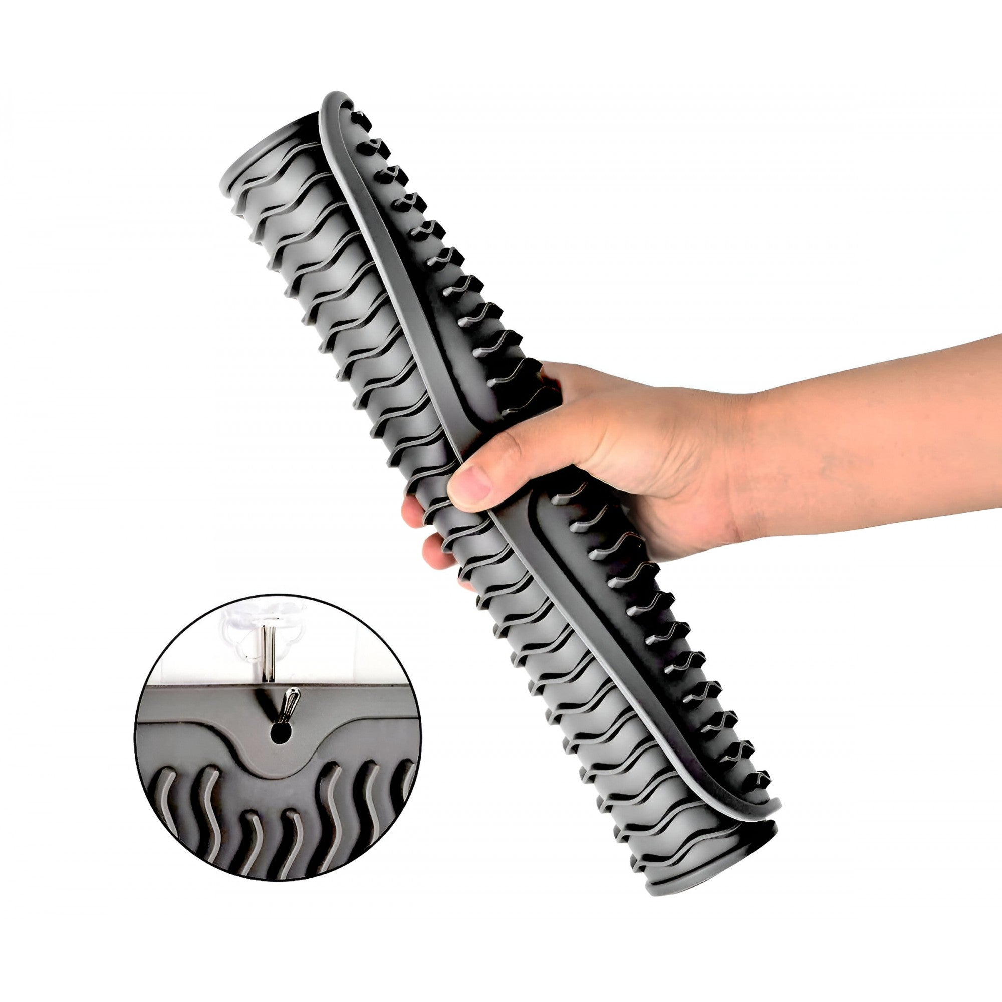 Covoras din Silicon pentru Scurgere Vase, Kadeny, Uz Casnic, Rezistent la Temperaturi Ridicate, Izolator, 43x32.5 cm, Negru