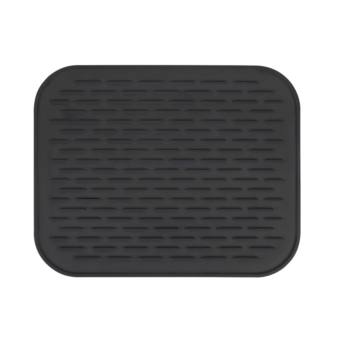 Covoras din Silicon pentru Scurgere Vase, Kadeny, Uz Casnic, Rezistent la Temperaturi Ridicate, Izolator, 30x24 cm, Negru