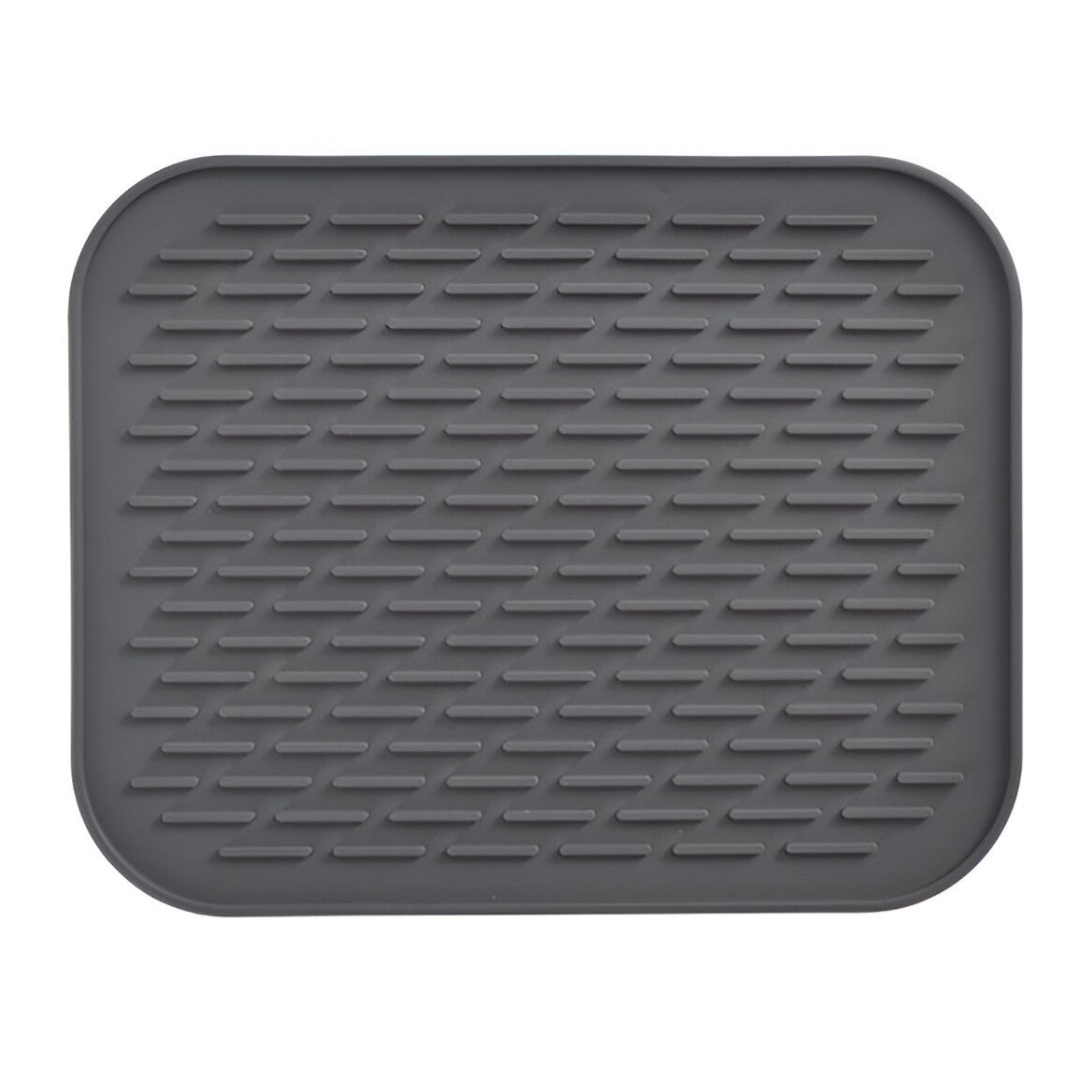 Covoras din Silicon pentru Scurgere Vase, Kadeny, Uz Casnic, Rezistent la Temperaturi Ridicate, Izolator, 30x24 cm, Negru