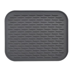 Covoras din Silicon pentru Scurgere Vase, Kadeny, Uz Casnic, Rezistent la Temperaturi Ridicate, Izolator, 30x24 cm, Negru