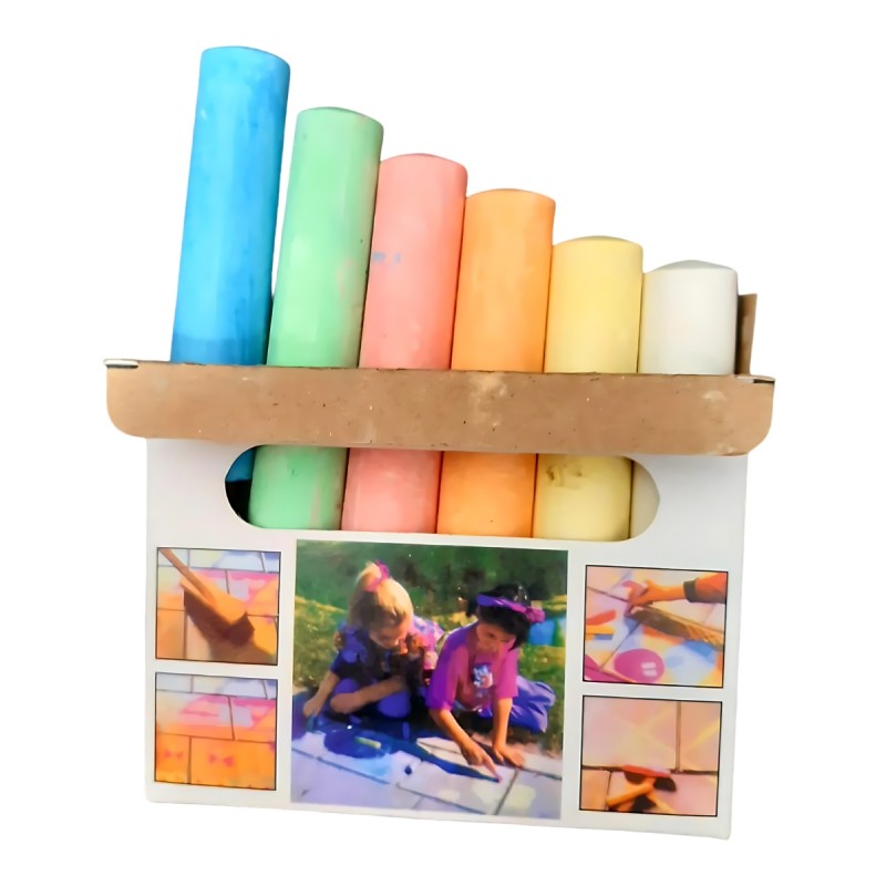 Creta color Cnx, pentru asfalt, set 6 buc