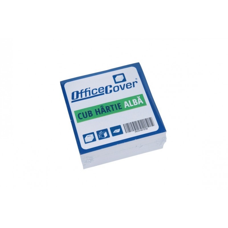 Cub hartie notes Office Cover, 500 coli, 85x85mm, alb, ROM