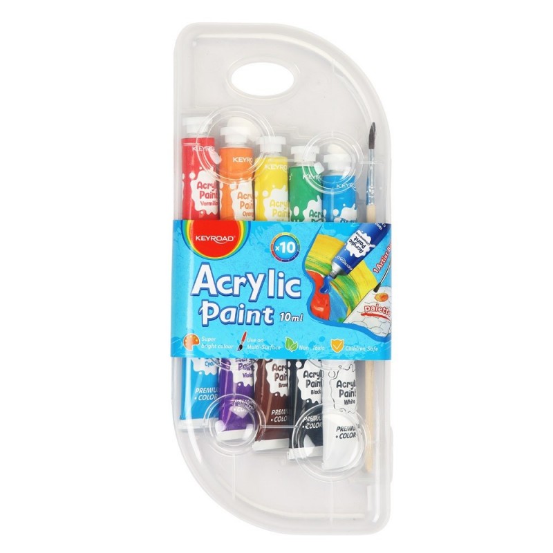 Culori acrilice Keyroad, 10 culori, KR972248