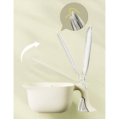 Cutie de Depozitare a Condimentelor, Kadeny, de Uz Casnic, cu Maner Stabil, cu Capac, 4 Compartimente Principale, 21 x 14 x 10 cm, Crem