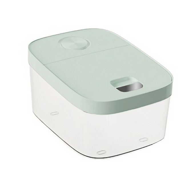 Cutie de Depozitare Kadeny, de Uz Casnic, Rezistenta la Insecte si la Umiditate, Rezervor Sigilat pentru Depozitare Alimentara, Capacitate 10 kg, 37x26x19.5 cm, Verde