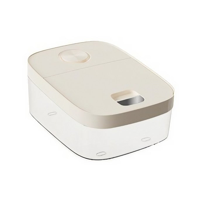 Cutie de Depozitare Kadeny, de Uz Casnic, Rezistenta la Insecte si la Umiditate, Rezervor Sigilat pentru Depozitare Alimentara, Capacitate 6 kg, 37 x 26 x 14.5cm, Alb