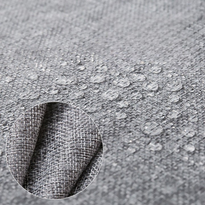 Cutie de Depozitare Pliabila, Kaveny, 24 L, din Bumbac si In, 40x30x20 cm, Fereastra Frontala, 2 Usi de Acces cu Fermoar Bidirectional, Cadru Metalic, Suport Baza Stabil din Plastic, Gri