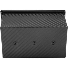 Tava pentru Paine, Kadeny, din Otel Carbon, 450 g, cu Capac, Antiaderenta, 21 x 11 x 11.5 cm, Negru