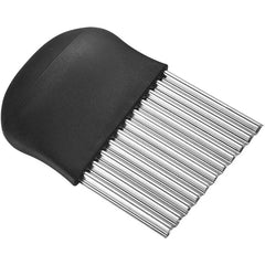 Cutit pentru Cartofi Ondulati, Kadeny, pentru Legume, Forma Ondulata, Usor de Utilizat, Taiere, Negru