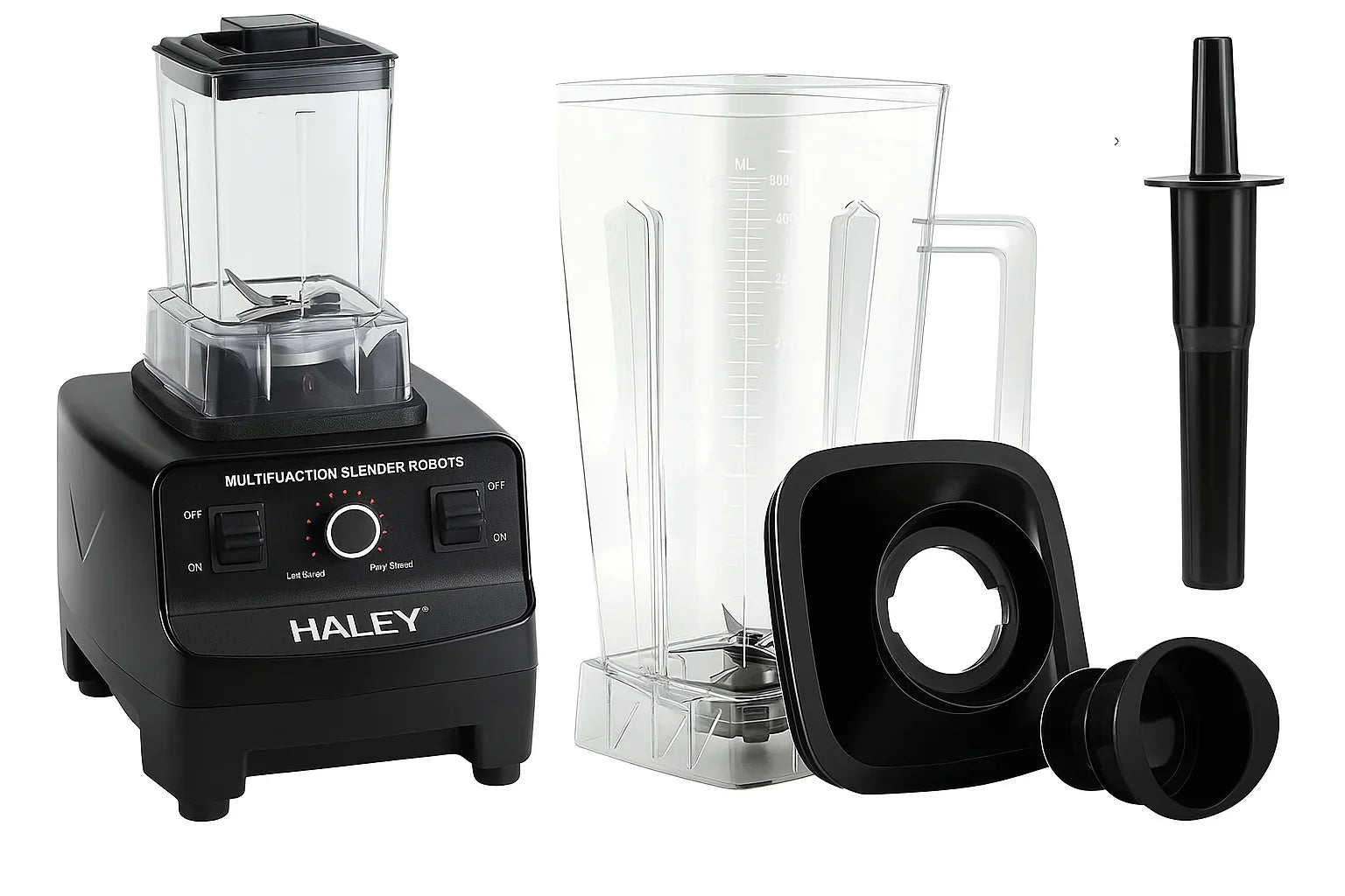Mixer Multifunctional HALEY HY-2715, 5500W, 2.5L, 2 Viteze, Functie Pulse, Curatare Automata, 2 in 1