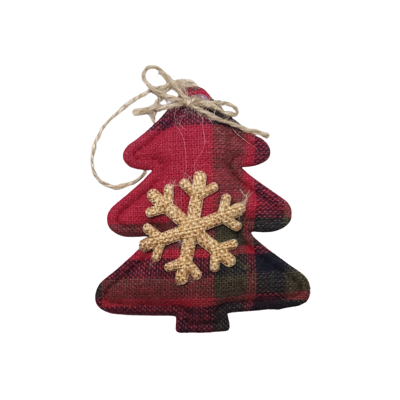 Bradut de Craciun CNX 9270-4, textil, 10x8cm