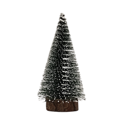 Bradut de Craciun CNX CH-10, PVC, verde, 10cm, cu varfuri ninse