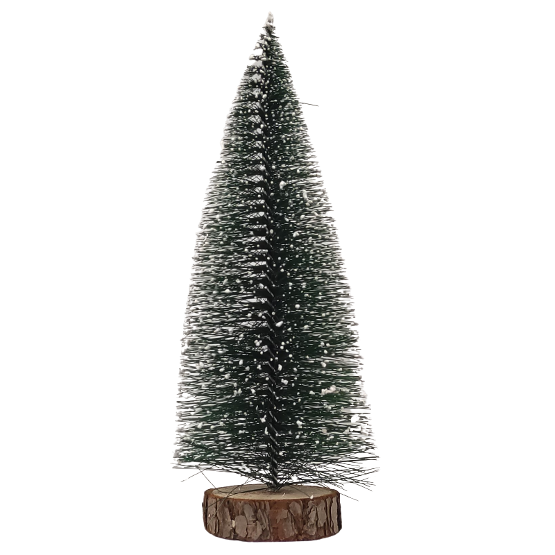 Bradut de Craciun CNX CH-20, PVC, verde, 20cm, cu varfuri ninse