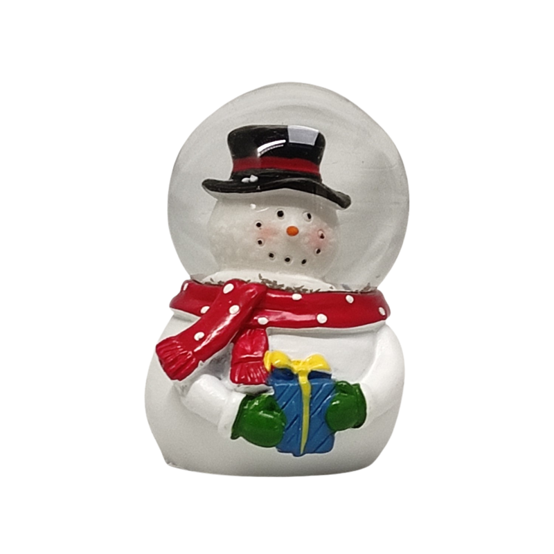 Glob din sticla Craciun CNX SK101, suport om de zapada