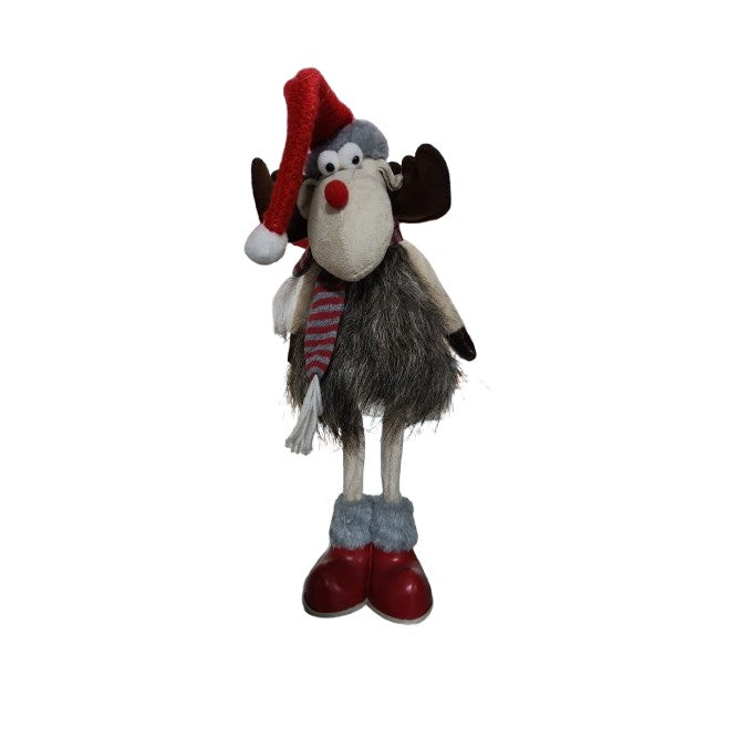 Decoratiune de Craciun, figurina Ren, castaniu