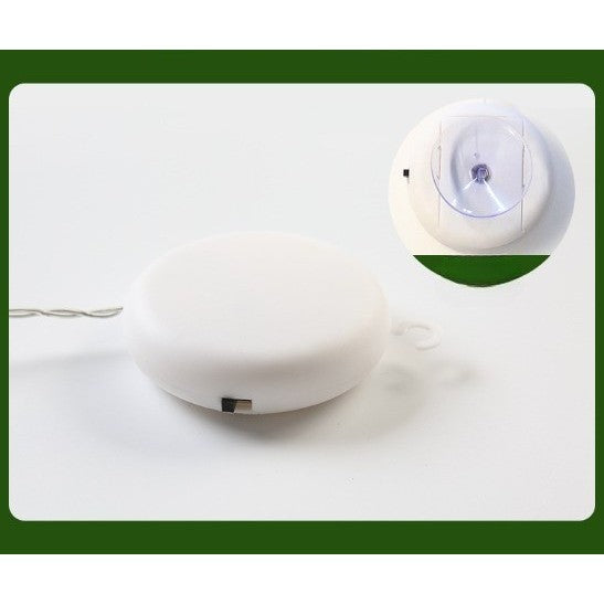 Decoratiune de Craciun Luminoasa in forma de Clopotel 15x18 cm, cu Ventuza, Alb Cald, Kadeny