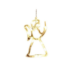 Decoratiune de Craciun Luminoasa in forma de Ingeras 21x12 cm, cu Ventuza, Alb Cald, Kadeny