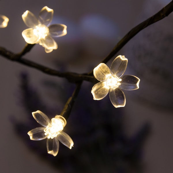 Decoratiune Luminoasa Arbore cu Baterii 48 LED -uri Alb Cald