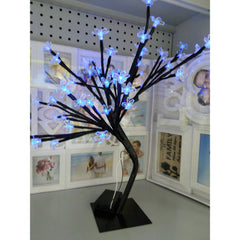 Decoratiune Luminoasa Arbore cu Baterii 48 LED -uri Albastru