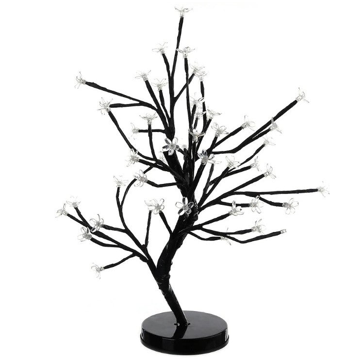 Decoratiune Luminoasa Arbore cu Baterii 48 LED -uri Albastru