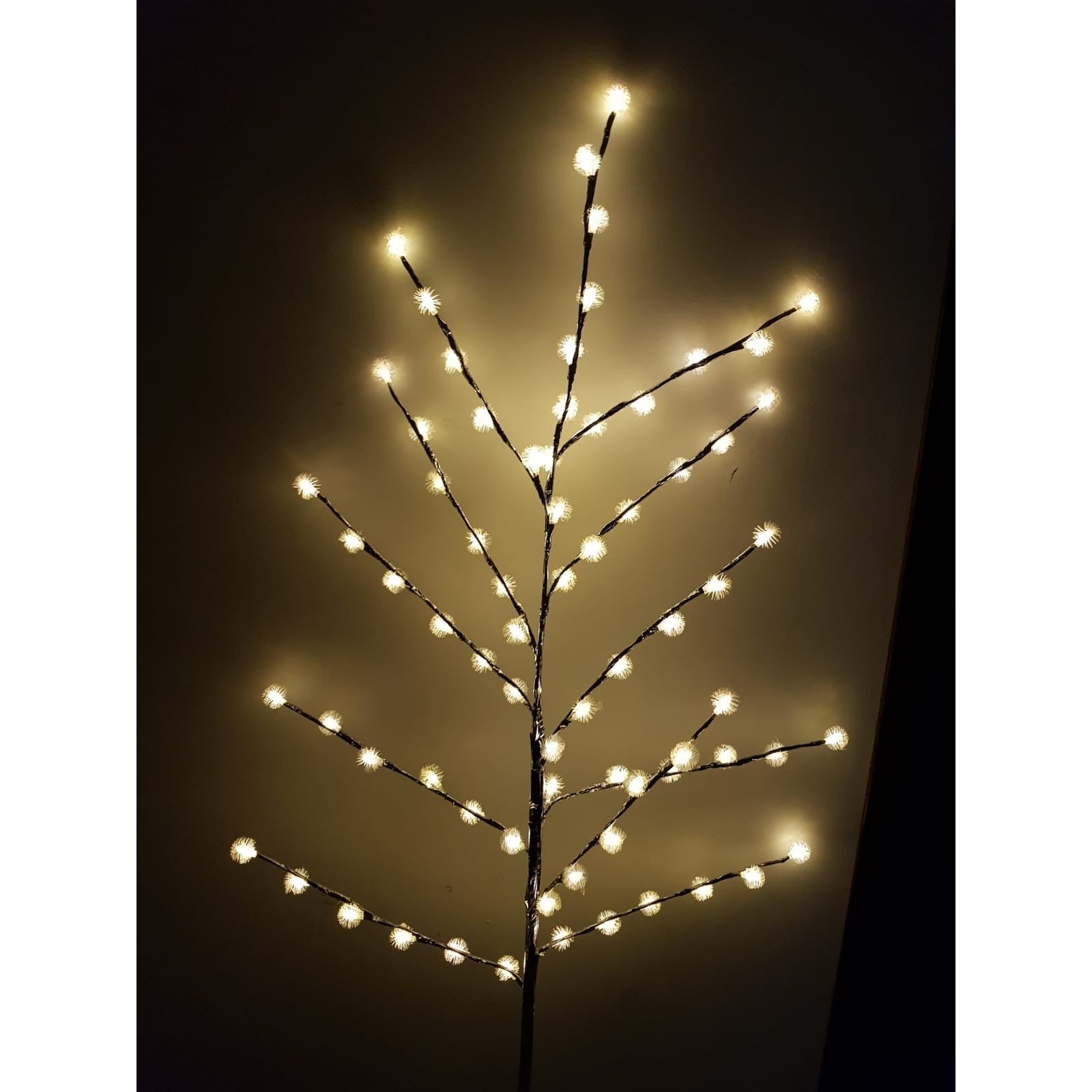 Decoratiune Luminoasa Crenguta cu Baterii 72 LED -uri Alb Cald