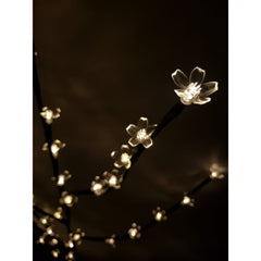 Decoratiune Luminoasa, Kadeny, Crenguta, cu Baterii, 72 LED -uri, Flori, Alb Cald