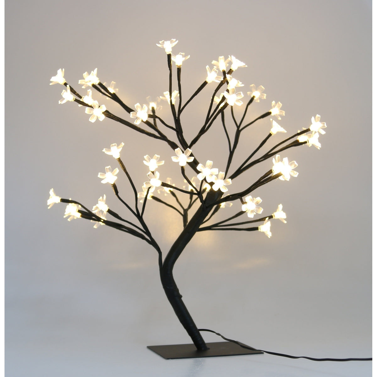 Decoratiune Luminoasa, Kadeny, Crenguta, cu Baterii, 72 LED -uri, Flori, Alb Cald